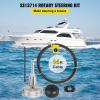 VEVOR Boat Steering System, Outboard Steering Kit, 14' Boat Steering Control Cable, 3/4" Standard Tapered Shaft, Alloy Marine-Grade Material, for Yachts, Fishing Boats, and Other Waterborne Vehicles view 2
