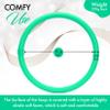 Weighted Fitness Hoop for Arms - Mini Upper Body Exercise Tool to Strengthen Arms and Shoulders - Lightweight Design for Fun Home Workouts(Green) view 3