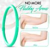 Weighted Fitness Hoop for Arms - Mini Upper Body Exercise Tool to Strengthen Arms and Shoulders - Lightweight Design for Fun Home Workouts(Green) view 4