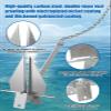 Abimars Boat Anchor Kit, Fluke Anchor with Float, Chain, Rope, Hot-Dipped Galvanized Steel Anchor for Boats 13-26 FT view 4