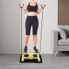 KONGKUNI Stair Stepper, Stepper Machine with Resistance Bands, Fitness Stepper, Exercise Stepping Machine, Twist Stepper for Full Body Workout, Home Fitness Equipment, 330lbs Weight CapacityYellow view 4