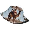 Desert Cute Camel Unisex Lightweight Breathable Foldable Sun Hat for Outdoor Activities Travel Camping Fishing Hat view 2