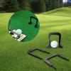 3 Piece Putting Gate Goal Gate Lightweight Metal Putter Target Accessory Precision Practice Equipment, 2 Bases view 2