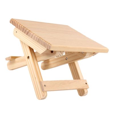BESPORTBLE Wooden Foldable Stool for Outdoor Indoor Use Lightweight Compact Taboret Easy to Carry for Camping Fishing Picnics Durable Real Wood Design Light Yellow