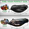 ADVOKAIR Camping Hammock with Mosquito Net Up to 500lbs, Ultralight and Portable Nylon Travel Hanging Hammock with Tree Straps, Perfect for Outside, Backpacking, Hiking and Backyard view 3