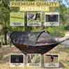 ADVOKAIR Camping Hammock with Mosquito Net Up to 500lbs, Ultralight and Portable Nylon Travel Hanging Hammock with Tree Straps, Perfect for Outside, Backpacking, Hiking and Backyard view 4