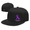 Adjustable Migraine Headache Awareness Hat Adult Casual Flat Bill Baseball Cap Trucker Caps for Sports Outdoor83 Black view 1