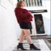 foefaik Women's Burgundy Shaggy Faux Fur Coat Long Sleeves Jacket Outerwear Tops view 2