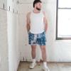 BOOMLEMON Mens Mesh Graphic Print Shorts Casual Fashion Cool Shorts Retro Active Gym Streetwear Short Pants(Camo Blue S) view 3
