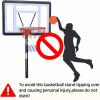 Portable Basketball Hoop Outdoor 32Inch Backboard and Wheels 4.5ft - 10ft Adjustable Height Basketball Stand for Youth Grown-ups Indoor Outdoor Basketball Goal Black view 3