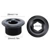M20 Crank Arm Screws, Durable Aluminum Alloy Threads Crankset Arm Bolt, Crank Fixing Bolt for crankset (Black) view 2