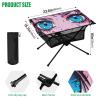 SDMKA Kawaii Anime Eyes Outdoor Folding Table for Camping, Beach & Picnic  Portable, Easy-to-Carry Camping Side Table with Durable Bag for BBQ, Camp Use view 3