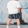 DIOTSR Mens Graphic Print Shorts Cool Mesh Basketball Shorts Casual Flat Front Shorts Summer Drawstring (Twig - Navy,Medium) view 3