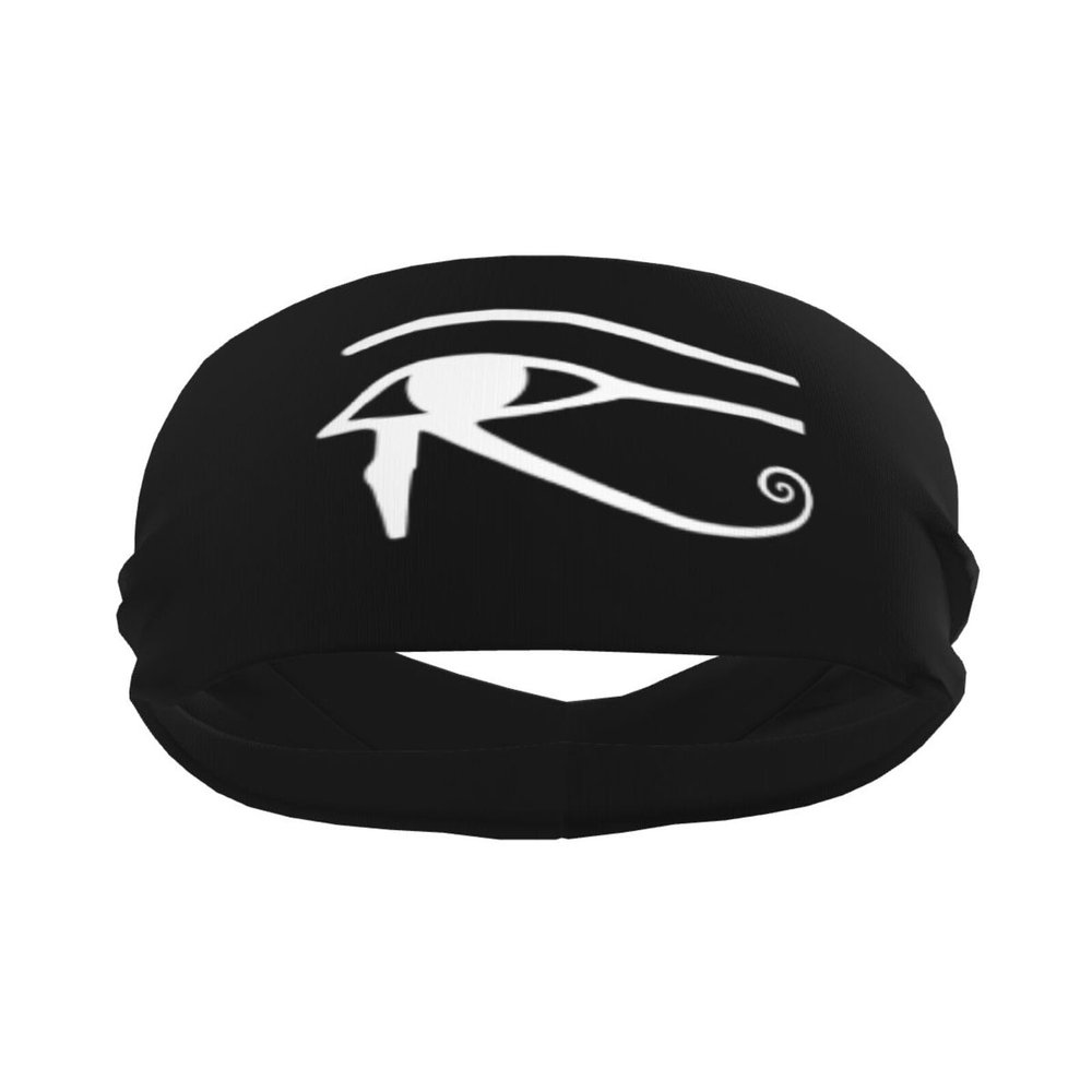 UNDEX Eye-of-Horus Sweat Bands Unisex Sport Headdress Non Slip Headbands Stretch Hairbands for Yoga Running Cycling Workout Spa Fitness Golf Basketball Baseball Volleyball