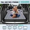 Uncle elk Tesla Model Y Mattress, Inflatable SUV Mattress for Portable Camping Mattress, Foldable Air Mattress with Air Pump and Storage Bag for Tesla Model Y and SUV Travel, Gray view 2