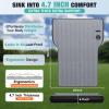Uncle elk Tesla Model Y Mattress, Inflatable SUV Mattress for Portable Camping Mattress, Foldable Air Mattress with Air Pump and Storage Bag for Tesla Model Y and SUV Travel, Gray view 3