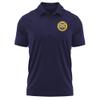 Campus Lab Quinnipiac University Adult Men's Polo Left Chest Logo, Navy, Medium view 1
