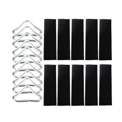 BEITESI Trampoline Accessories Trampoline Triangle Buckle Trampoline Triangle Rings Replacement Trampoline Triangle Ring(10 Pieces)