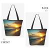 MELPHI Beach Printed Fashionable Large Handbag And Shoulder Bag, Suitable For Various Daily Use view 4