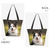 MELPHI Dog Printed Fashionable Large Handbag And Shoulder Bag, Suitable For Various Daily Use view 4
