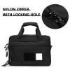 PROFOCUS Small Range Bag For 2 Pistols Gun Range Bags For Handguns And Ammo Dual Pistol Handgun Revolver Hunting Bag Gun Carrying Case/Lockable Zippers view 3