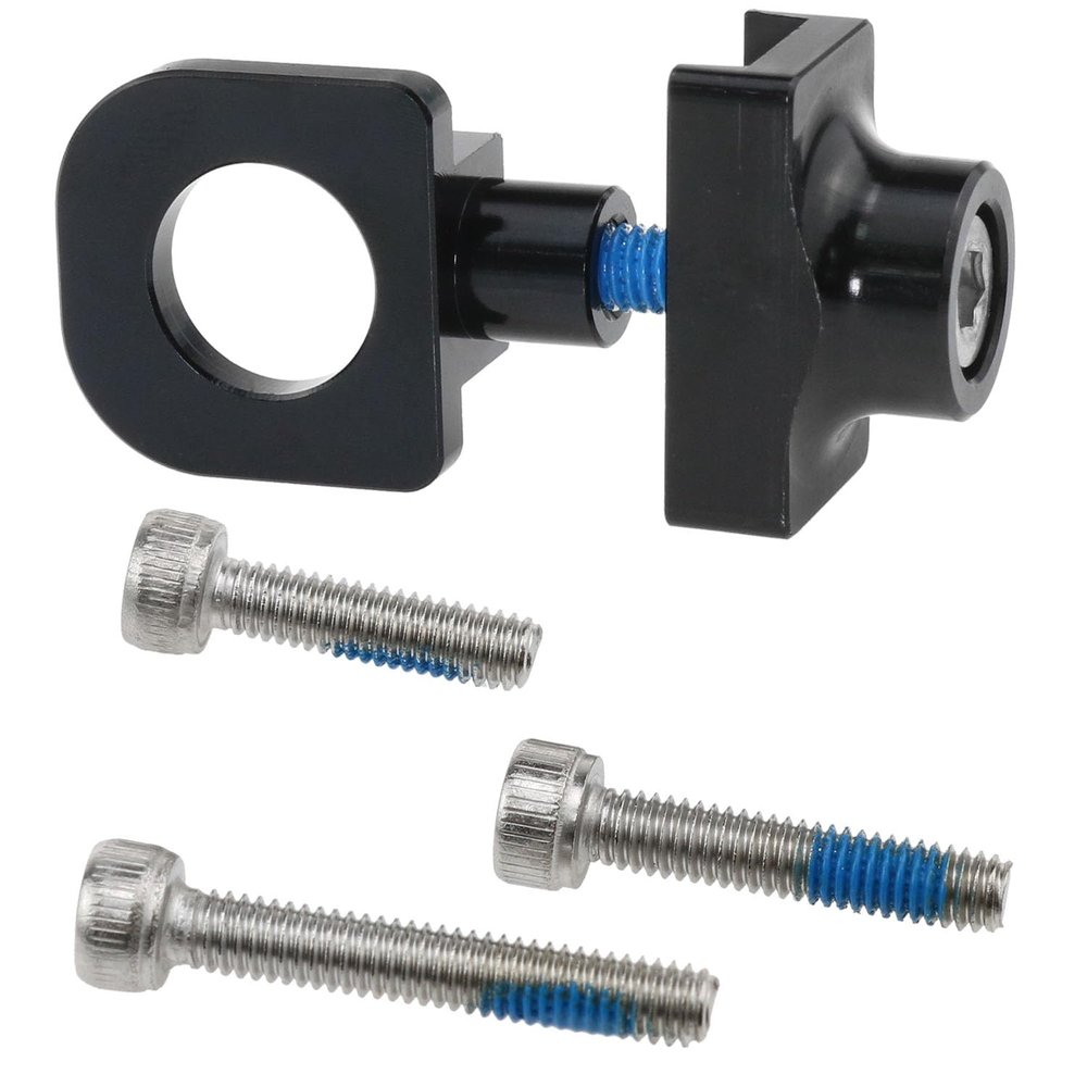 AYLIFU 1 PCS Bicycle Chain Tensioner Aluminum Alloy Chain Tensioner Single Speed Bike Chain Tensioner for BMX Fixie Bike Single Speed Bike (Black)