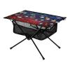 GOODOLD Christmas Pattern Beach Camping Table, Easy Fold-Up Design & Portable with Carry Bag  Ideal for Outdoor BBQ, Picnic, Campsites view 1