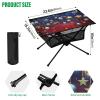GOODOLD Christmas Pattern Beach Camping Table, Easy Fold-Up Design & Portable with Carry Bag  Ideal for Outdoor BBQ, Picnic, Campsites view 3
