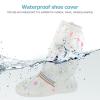 GANAZONO 1pair Non-Slip Shoe Covers High-Cut Rain Boot Protectors for Sports Shoes Reusable Slip Design for Outdoor Activities view 3
