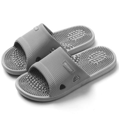LUXRUB Foot Massage Slippers Men Women Plantar Fasciitis Acupressure Massage Sandals House Relief Feet Acupoint Massage Pain Relief Shoes Relaxation Gifts for Parents (Color : Gray, Size : 7.5/8)
