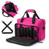 PROFOCUS Small Range Bag For 2 Pistols Gun Range Bags For Handguns And Ammo Dual Pistol Handgun Revolver Hunting Bag Gun Carrying Case/Lockable Zippers view 1