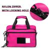PROFOCUS Small Range Bag For 2 Pistols Gun Range Bags For Handguns And Ammo Dual Pistol Handgun Revolver Hunting Bag Gun Carrying Case/Lockable Zippers view 3