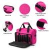 PROFOCUS Small Range Bag For 2 Pistols Gun Range Bags For Handguns And Ammo Dual Pistol Handgun Revolver Hunting Bag Gun Carrying Case/Lockable Zippers view 4