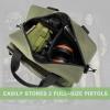PROFOCUS Small Range Bag For 2 Pistols Gun Range Bags For Handguns And Ammo Dual Pistol Handgun Revolver Hunting Bag Gun Carrying Case/Lockable Zippers view 2