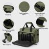 PROFOCUS Small Range Bag For 2 Pistols Gun Range Bags For Handguns And Ammo Dual Pistol Handgun Revolver Hunting Bag Gun Carrying Case/Lockable Zippers view 4