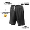 St. Edwards University Primary Logo Men's Adult Athletic Gym Shorts 7" Inseam, Black, Medium view 4
