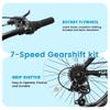 Ecarpat 20 inch Kids Mountain Bike for Boys Girls 6-13 Years Old, All Terrain Mountain Bicycles, Mountain Bikes 7-Speed with Mechanical Disc Brakes Front Suspension, Gift for Boys and Girls view 4