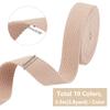 PH PandaHall 38 Yards Cotton Webbing 1 Inch Polyester Cotton Webbing Straps 10 Colors Bag Handles Belt for Tote Bag Purse Strap Cloth Belt Making Outdoor Supplies DIY Crafts view 2