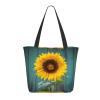 MELPHI Sunflower Printed Fashionable Large Handbag And Shoulder Bag, Suitable For Various Daily Use view 1