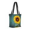 MELPHI Sunflower Printed Fashionable Large Handbag And Shoulder Bag, Suitable For Various Daily Use view 2