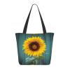 MELPHI Sunflower Printed Fashionable Large Handbag And Shoulder Bag, Suitable For Various Daily Use view 3