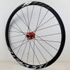 LSRRYD Wheel Set 700C Thru Axle Road Bike Wheelset Disc Brake 8 9 10 11 12 Speed Cassette Bearing Hubs 24H 30MM Aluminum Alloy Rims (Color : Black-Red, Size : Thru Axle A) view 2