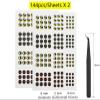 2D/3D/4D/5D Fishing Eyes Oval Pupil Fishing Lure Eye for Making Fishing Lure and Fly Tying view 2