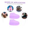 SUPVOX 3pairs Rainproof Shoe Covers Wear Resistant Unisex Footwear Protector for Adults Boys and Girls s for Outdoor Activities Travel view 4
