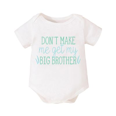 ZINTAOZT Infant Baby Boys Girls Romper T-shirt Summer Short Sleeve Crewneck Letter Graphic Print Bodyusuit Jumpsuit (A Green Letter Print, 9-12 Months)