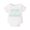 ZINTAOZT Infant Baby Boys Girls Romper T-shirt Summer Short Sleeve Crewneck Letter Graphic Print Bodyusuit Jumpsuit (A Green Letter Print, 9-12 Months) view 1