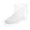 SUPVOX Reusable Rain Shoe Covers with Zipper Closure Non-Slip Overshoes for Outdoor Activities Transparent White Cycling Fishing and Camping view 2