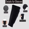 Soccer Shin Guards for Kid Youth Teen Adult - Shin Guards Sleeves with Inserted Pocket Cushion Protection Reduce Shocks and Injuries for TeamSports (Black, Small) view 4