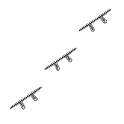 SUPVOX 3pcs Stainless Steel Bollard Rope Holder Dock Cleats for Boats Accessories Easy Installation