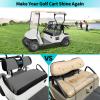 10L0L Customized Golf Cart Seat Covers with Any Embroidery Text Phrase Logo, Design Your Own Seat Cover Universal for Yamaha, Club Car Precedent DS and EZGO TXT RXV-for Original Seats ONLY view 4